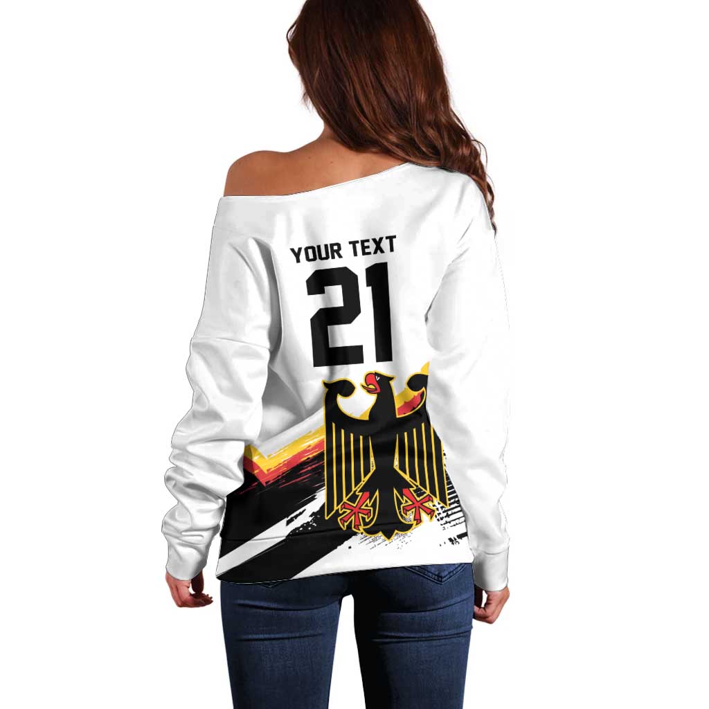 Custom Germany WC26 Future Champions Off Shoulder Sweater Zusammen Geschichte Schreiben - Wonder Print Shop