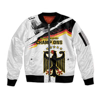Custom Germany WC26 Future Champions Sleeve Zip Bomber Jacket Zusammen Geschichte Schreiben - Wonder Print Shop