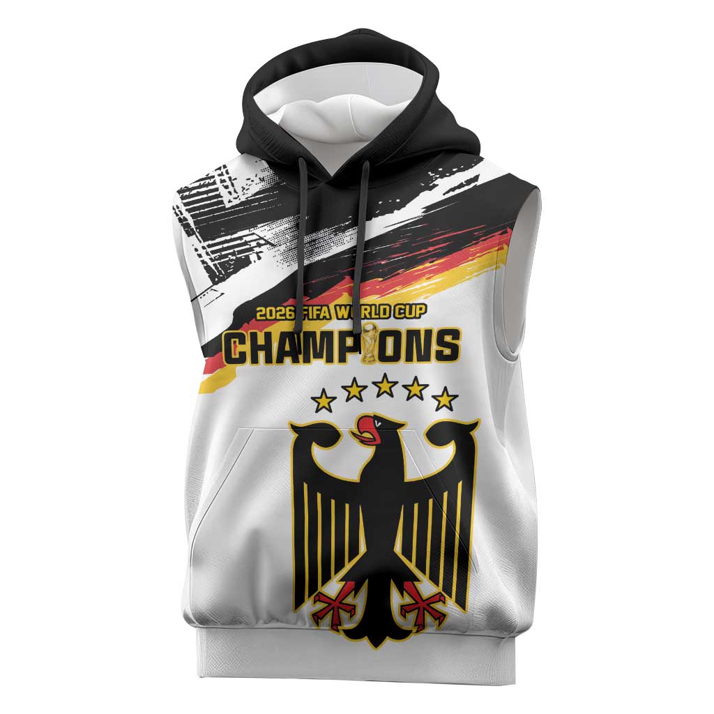Custom Germany WC26 Future Champions Sleeveless Hoodie Zusammen Geschichte Schreiben - Wonder Print Shop