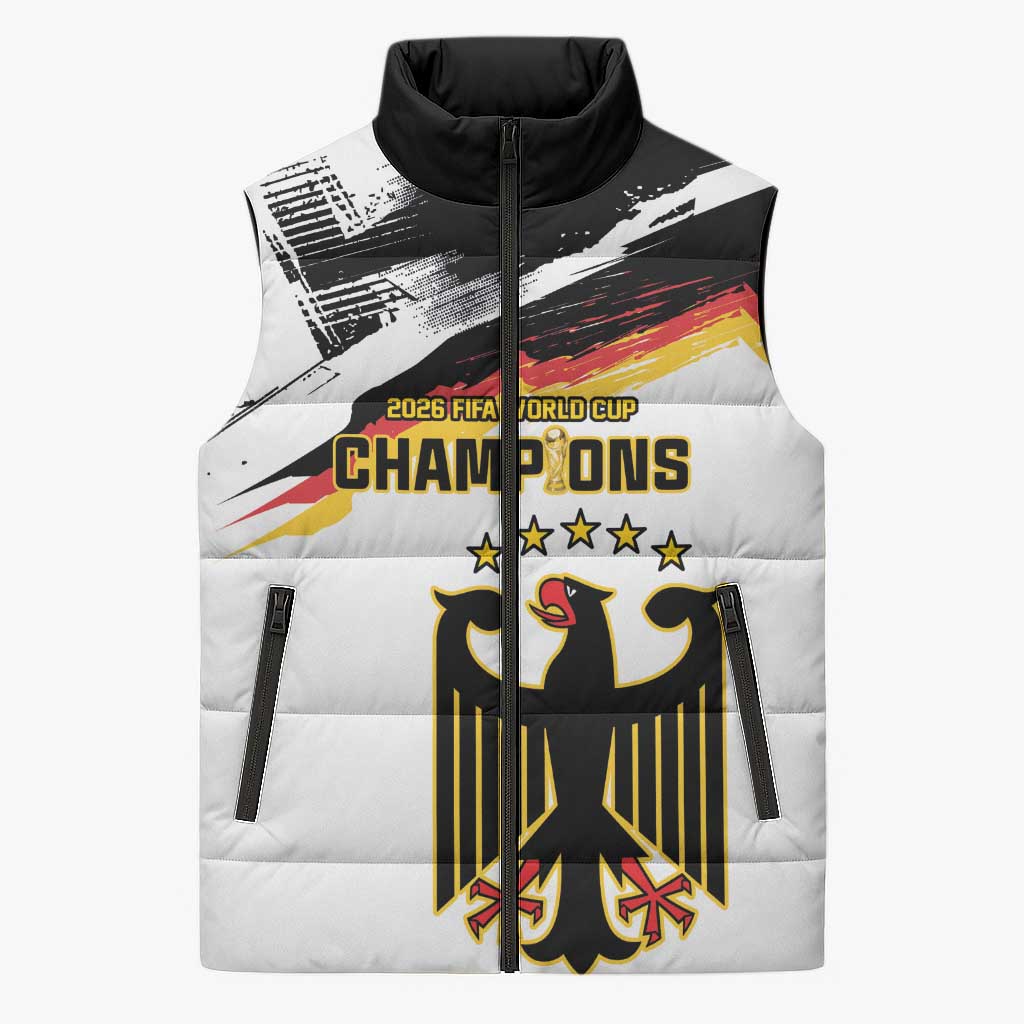 Custom Germany WC26 Future Champions Sleeveless Puffer Jacket Zusammen Geschichte Schreiben - Wonder Print Shop
