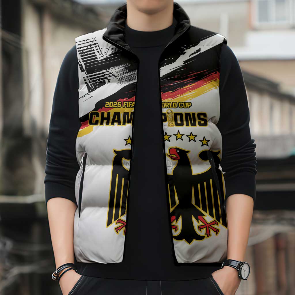 Custom Germany WC26 Future Champions Sleeveless Puffer Jacket Zusammen Geschichte Schreiben - Wonder Print Shop