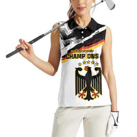 Custom Germany WC26 Future Champions Women Sleeveless Polo Shirt Zusammen Geschichte Schreiben - Wonder Print Shop