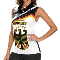 Custom Germany WC26 Future Champions Women Sleeveless Polo Shirt Zusammen Geschichte Schreiben - Wonder Print Shop