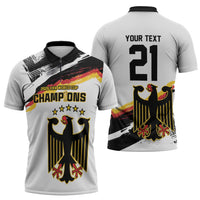 Custom Germany WC26 Future Champions Zipper Polo Shirt Zusammen Geschichte Schreiben - Wonder Print Shop