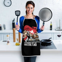 I Stand With Greenland Apron Canadian Greenland Flag