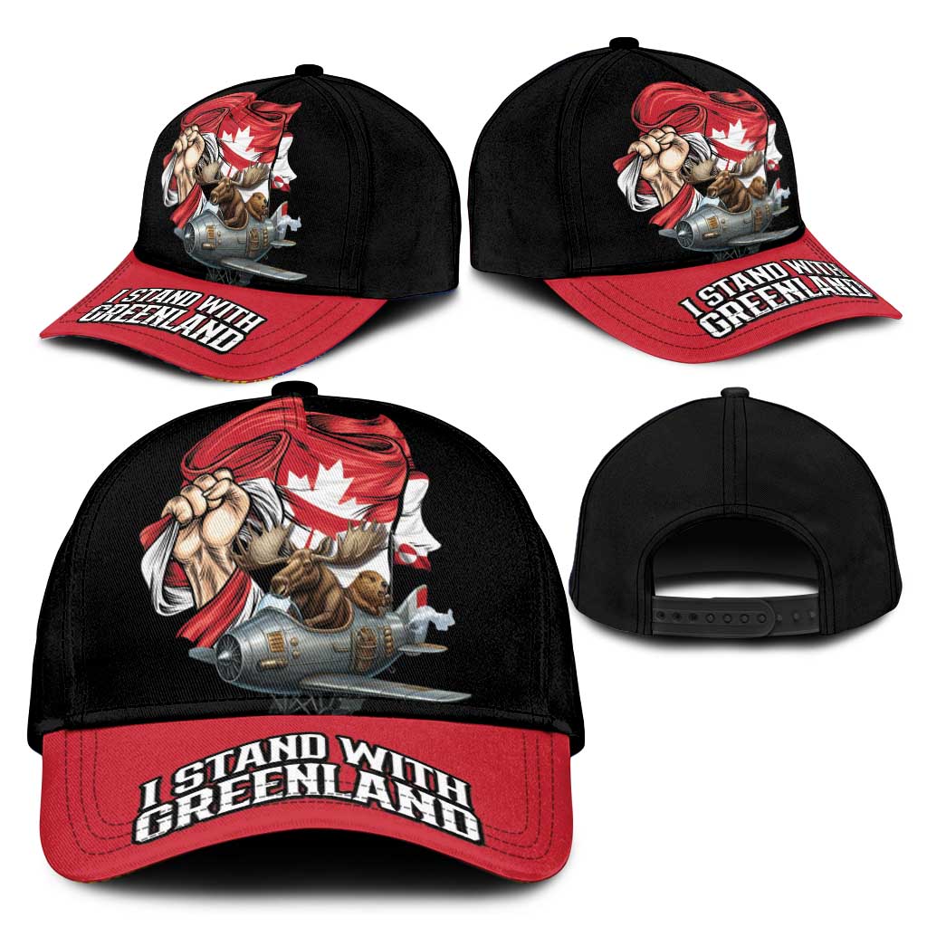 I Stand With Greenland Classic Cap Canadian Greenland Flag