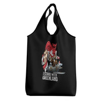 I Stand With Greenland Grocery Bag Canadian Greenland Flag