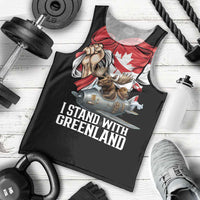 I Stand With Greenland Men Tank Top Canadian Greenland Flag