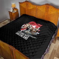 I Stand With Greenland Quilt Canadian Greenland Flag