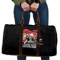 I Stand With Greenland Travel Bag Canadian Greenland Flag