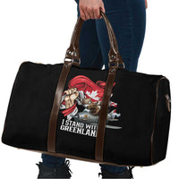 I Stand With Greenland Travel Bag Canadian Greenland Flag