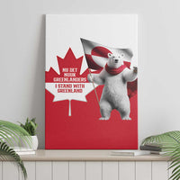 I Stand With Greenland Canvas Wall Art Red and White Side by Side