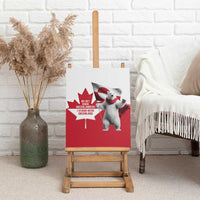 I Stand With Greenland Canvas Wall Art Red and White Side by Side