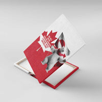 I Stand With Greenland Canvas Wall Art Red and White Side by Side