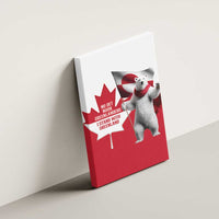 I Stand With Greenland Canvas Wall Art Red and White Side by Side
