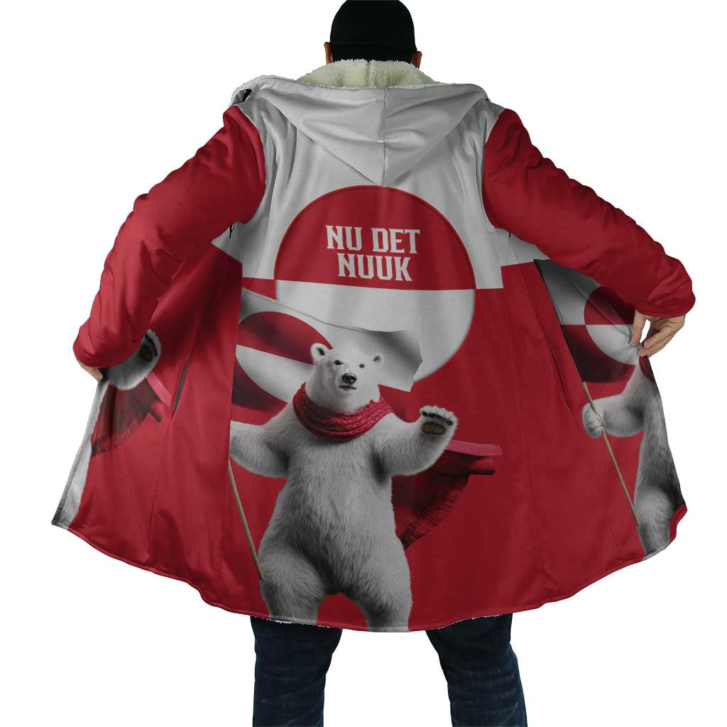 I Stand With Greenland Cloak Red and White Side by Side