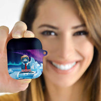 I Stand With Greenland AirPods Case Funny Sealion Founding