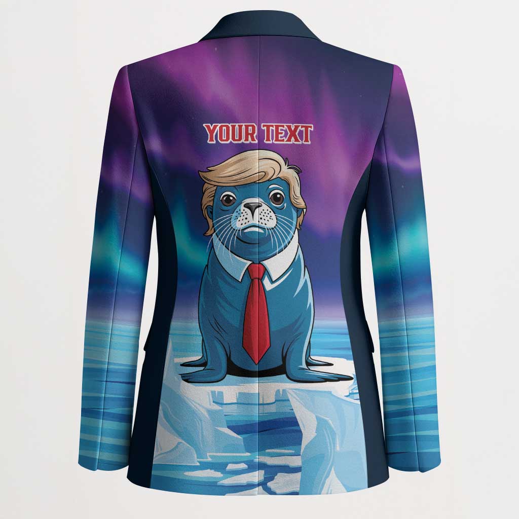 Personalized I Stand With Greenland Blazer Funny Sealion Founding
