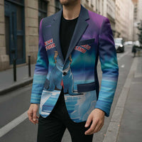 Personalized I Stand With Greenland Blazer Funny Sealion Founding