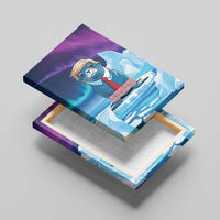 I Stand With Greenland Canvas Wall Art Funny Sealion Founding
