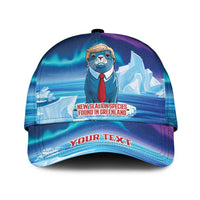 Personalized I Stand With Greenland Classic Cap Funny Sealion Founding