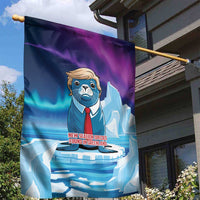 I Stand With Greenland Garden Flag Funny Sealion Founding