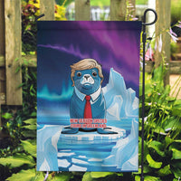 I Stand With Greenland Garden Flag Funny Sealion Founding