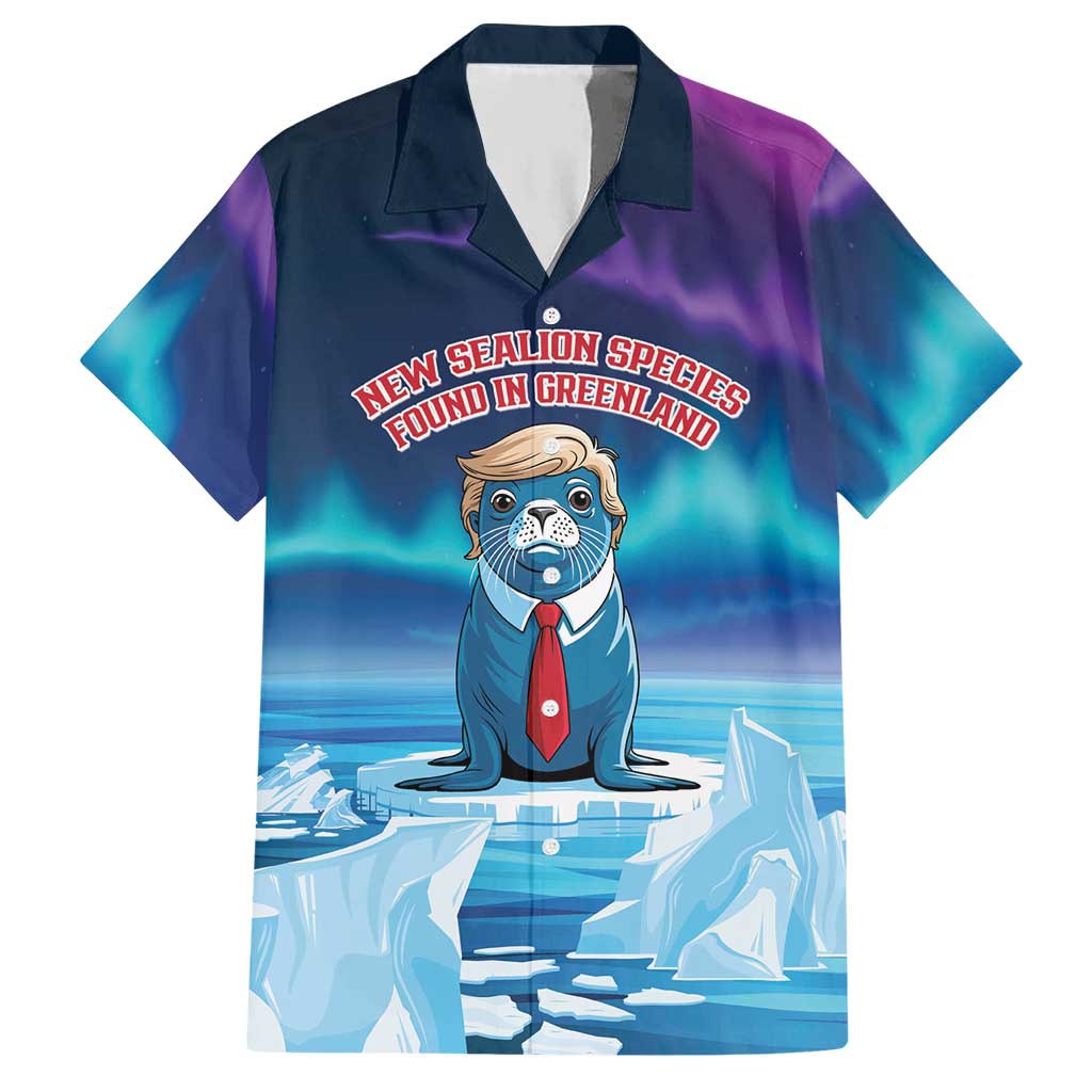 Personalized I Stand With Greenland Hawaiian Shirt Funny Sealion Founding
