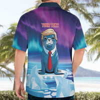 Personalized I Stand With Greenland Hawaiian Shirt Funny Sealion Founding