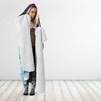 I Stand With Greenland Hooded Blanket Funny Sealion Founding