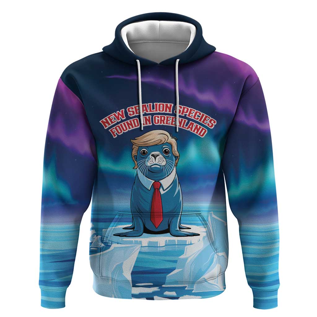 Personalized I Stand With Greenland Hoodie Funny Sealion Founding