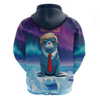 Personalized I Stand With Greenland Hoodie Funny Sealion Founding