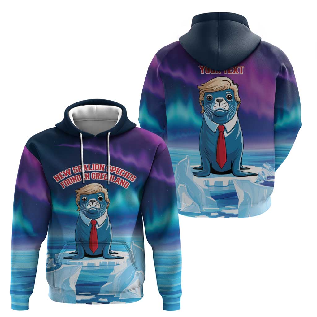 Personalized I Stand With Greenland Hoodie Funny Sealion Founding
