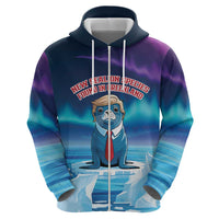 Personalized I Stand With Greenland Hoodie Funny Sealion Founding