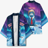Personalized I Stand With Greenland Kimono Funny Sealion Founding