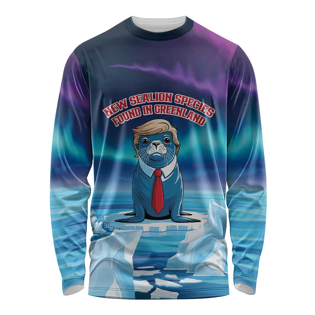 Personalized I Stand With Greenland Long Sleeve Shirt Funny Sealion Founding
