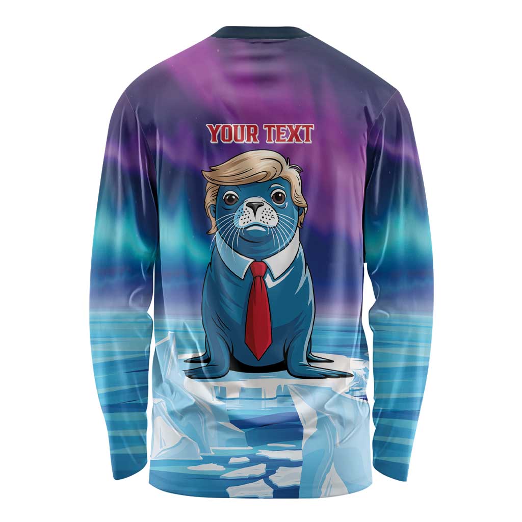 Personalized I Stand With Greenland Long Sleeve Shirt Funny Sealion Founding