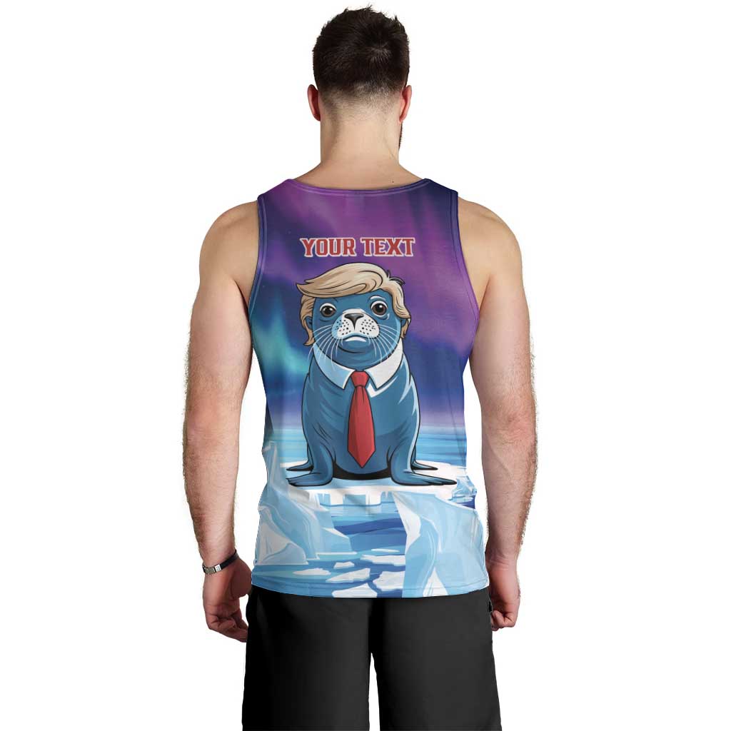 Personalized I Stand With Greenland Men Tank Top Funny Sealion Founding