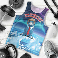Personalized I Stand With Greenland Men Tank Top Funny Sealion Founding