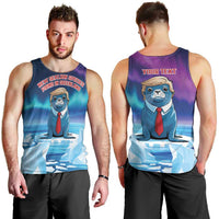 Personalized I Stand With Greenland Men Tank Top Funny Sealion Founding