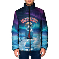 Personalized I Stand With Greenland Padded Jacket Funny Sealion Founding