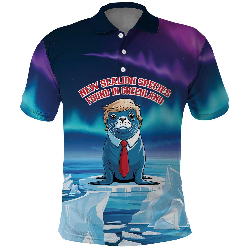 Personalized I Stand With Greenland Polo Shirt Funny Sealion Founding