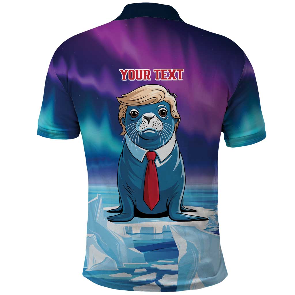 Personalized I Stand With Greenland Polo Shirt Funny Sealion Founding