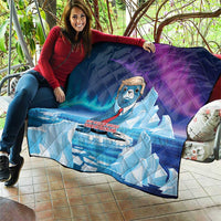 I Stand With Greenland Quilt Funny Sealion Founding