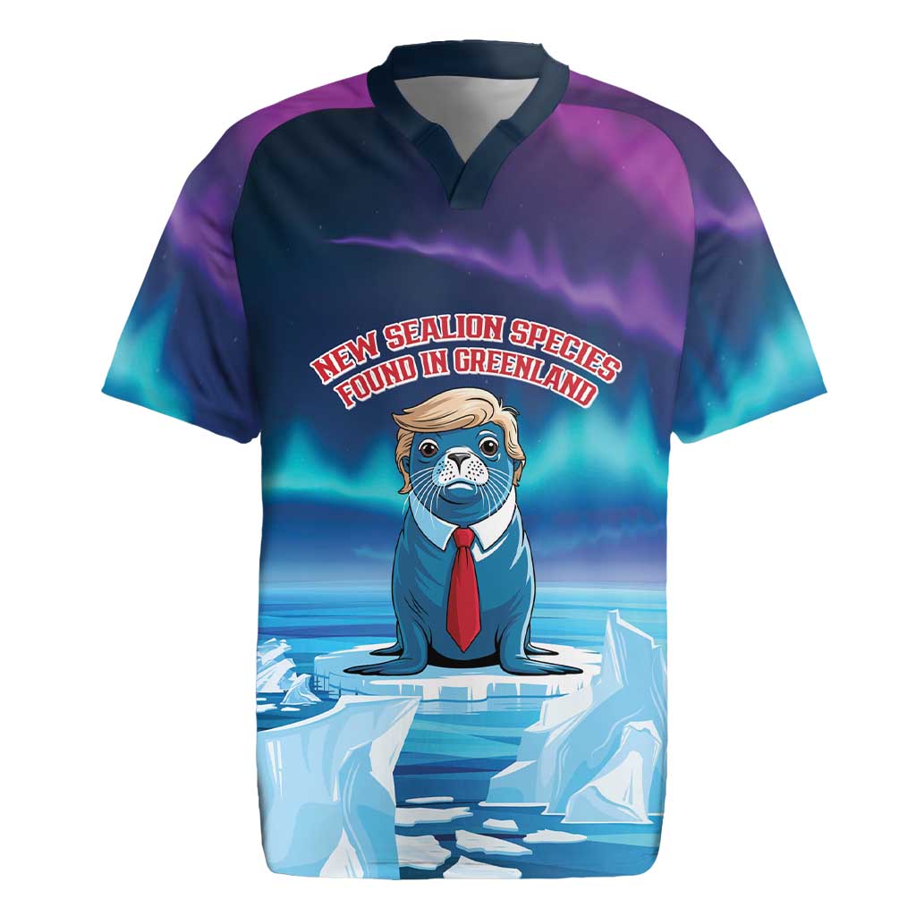 Personalized I Stand With Greenland Rugby Jersey Funny Sealion Founding