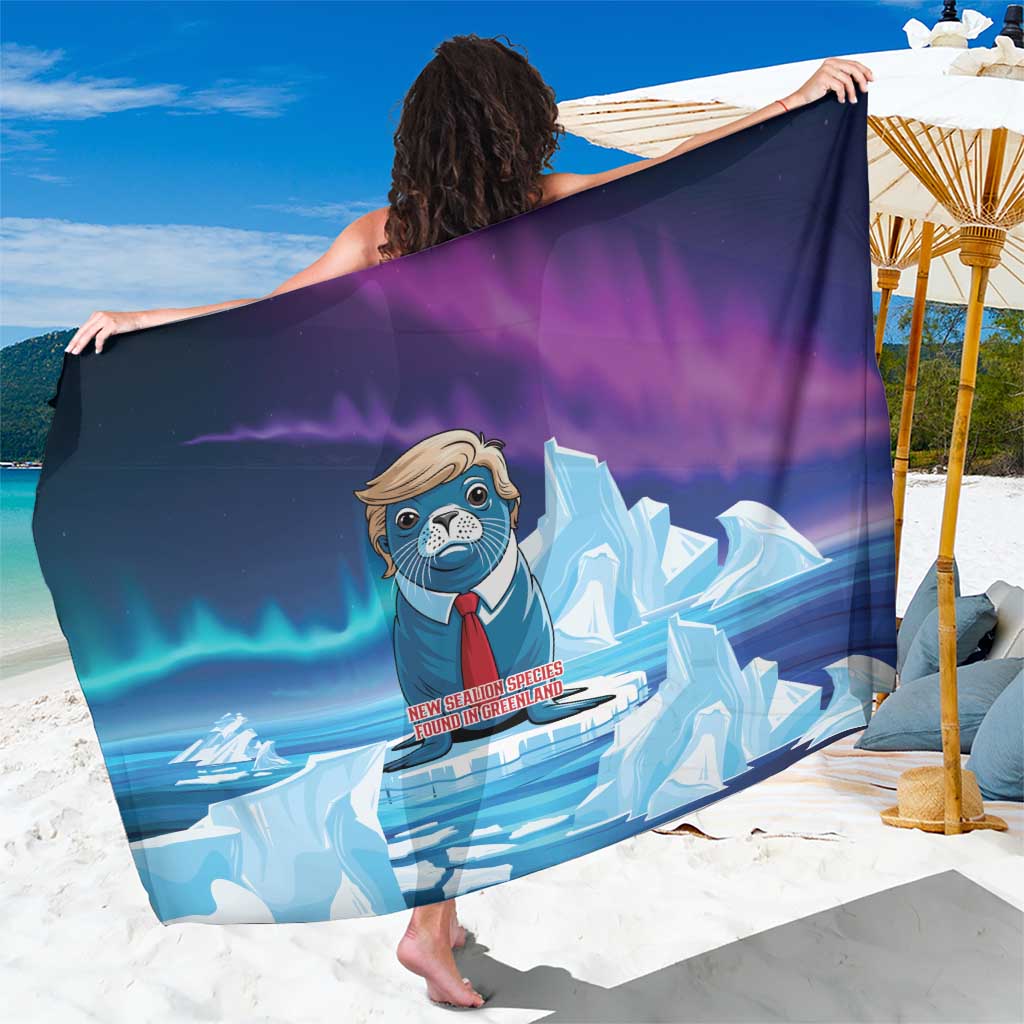 I Stand With Greenland Sarong Funny Sealion Founding