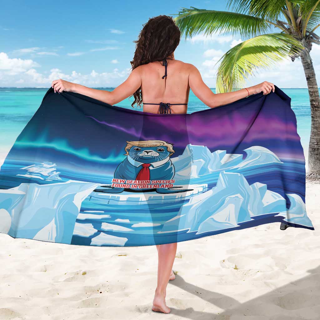I Stand With Greenland Sarong Funny Sealion Founding