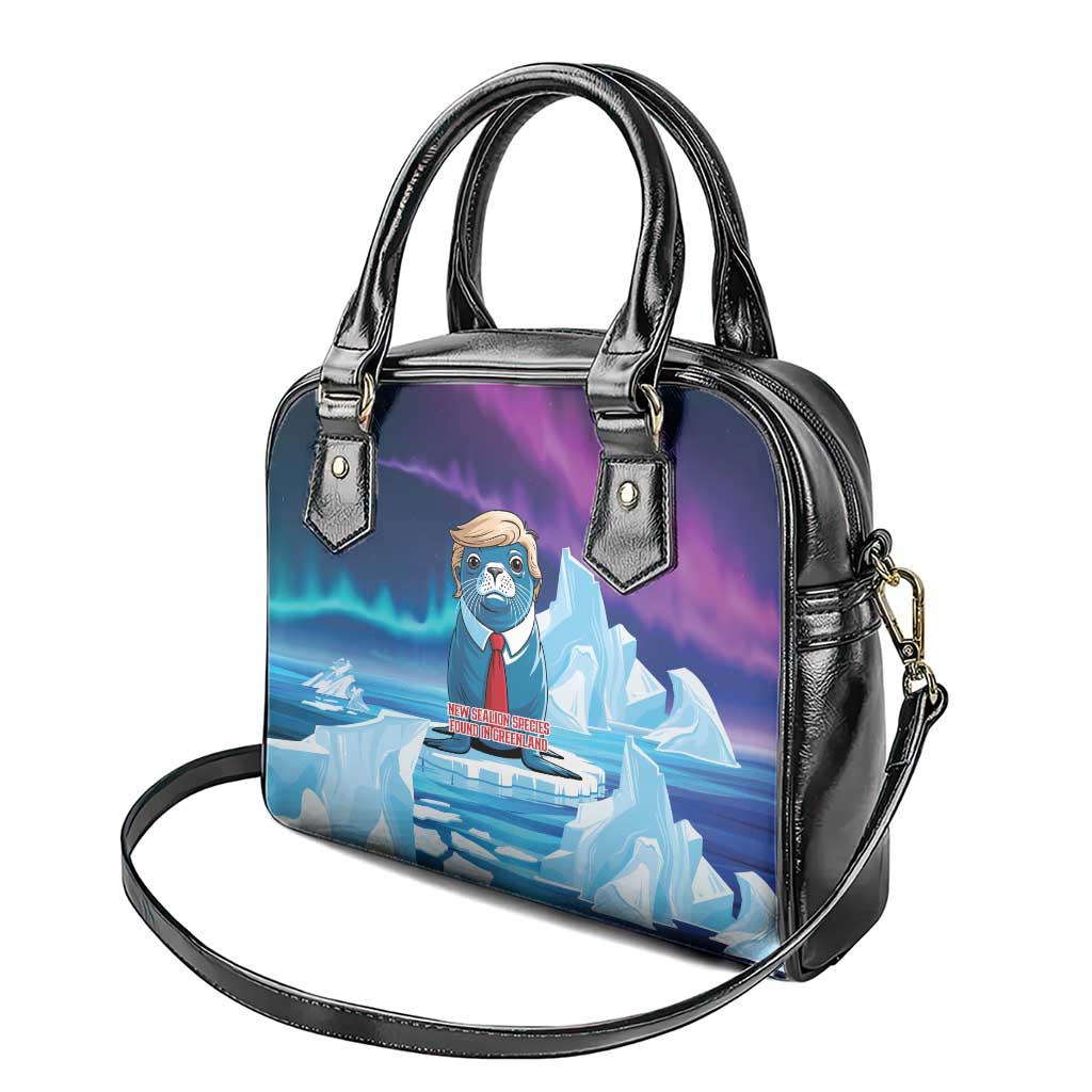 I Stand With Greenland Shoulder Handbag Funny Sealion Founding