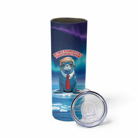 Personalized I Stand With Greenland Skinny Tumbler Funny Sealion Founding