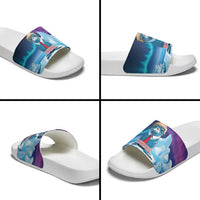 I Stand With Greenland Slide Sandals Funny Sealion Founding